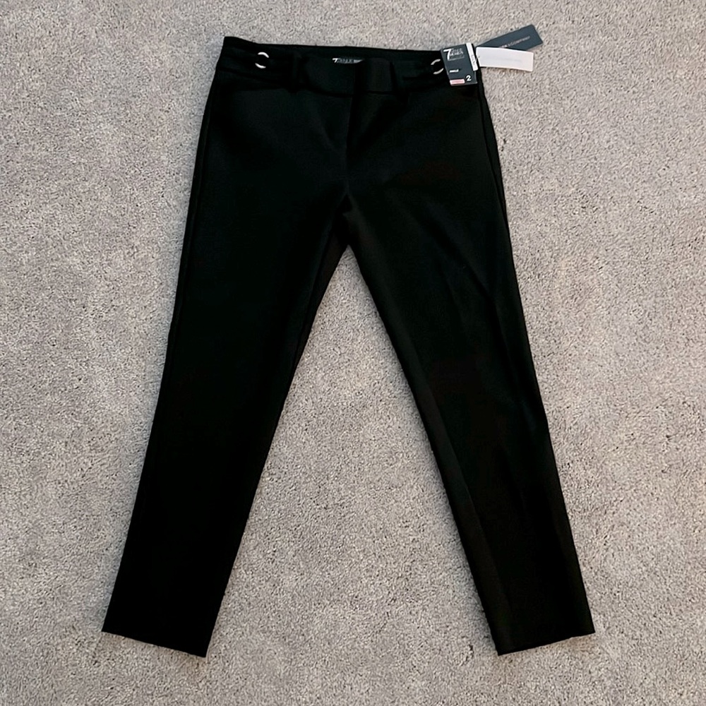New York & Company 7th Avenue, Black Skinny Stretch Ankle Dress Pant, NWT, Sz 2P